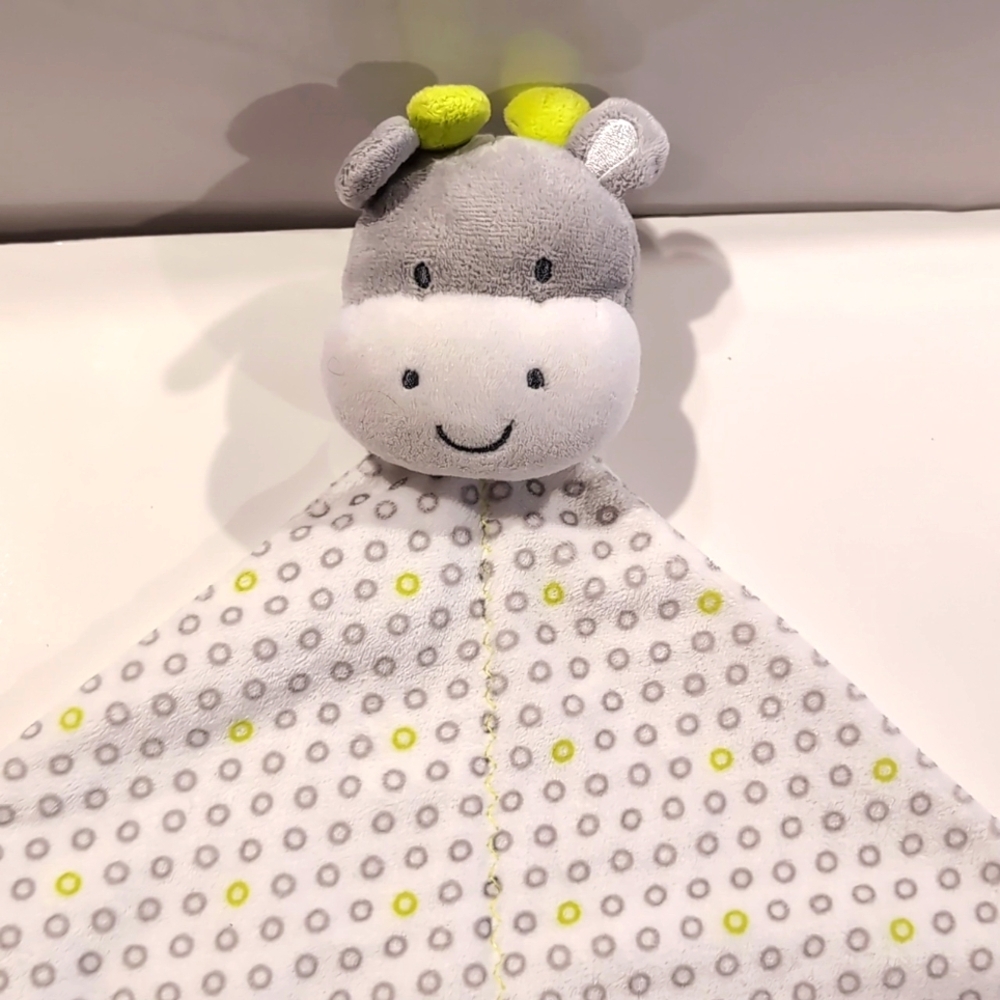 Carter's Giraffe Grey Dot Security Blanket Baby Lovey